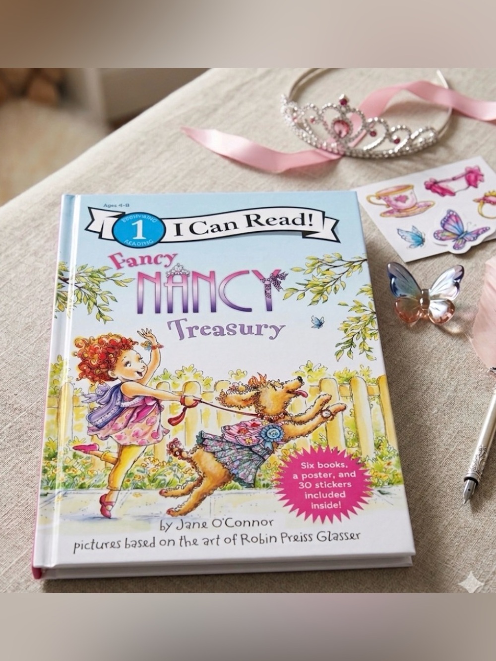Fancy Nancy Treasury 6 Books in One with Stickers Poster | Level 1